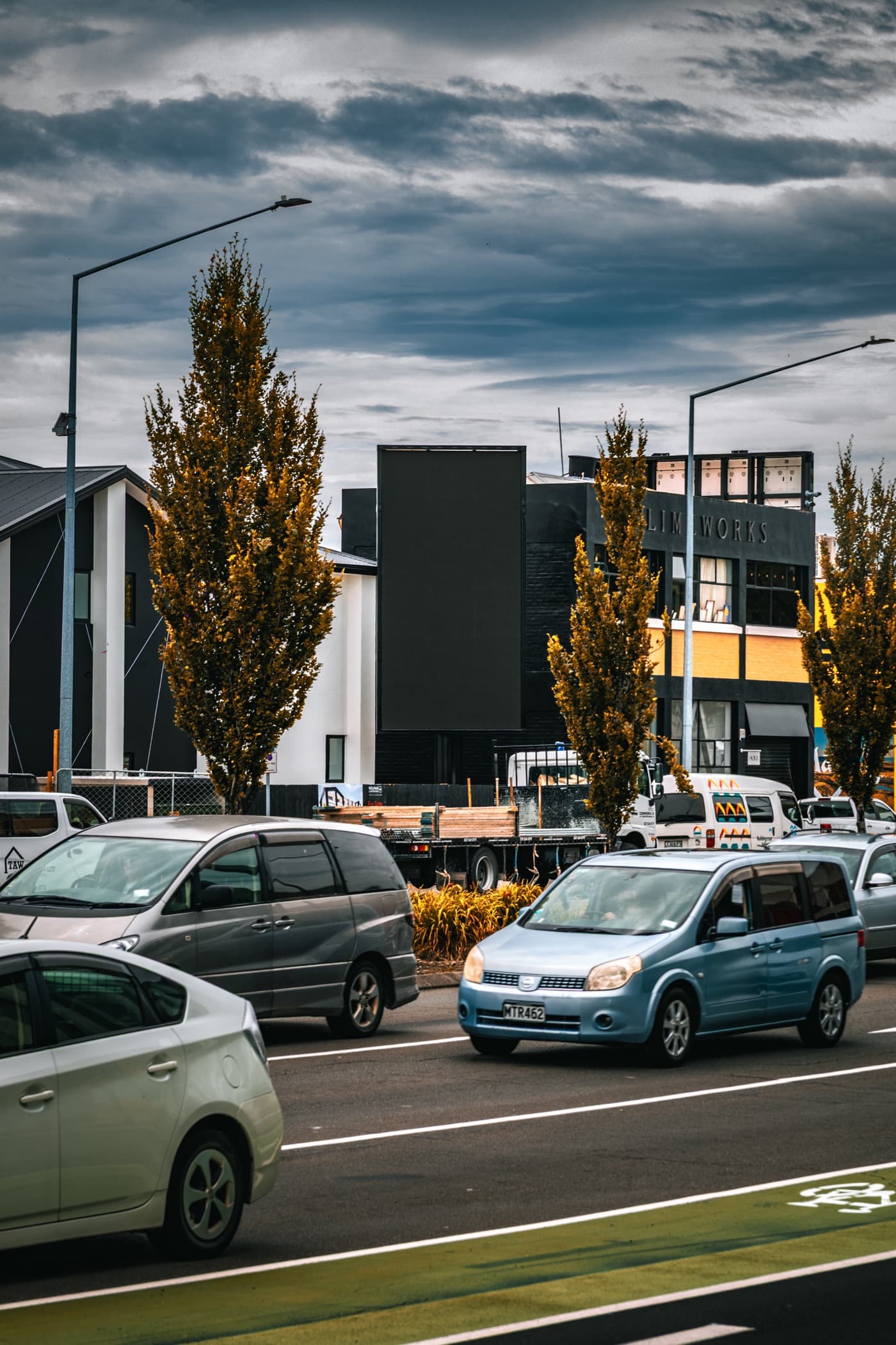 Installed Moorhouse Ave digital billboard above Christchurch traffic